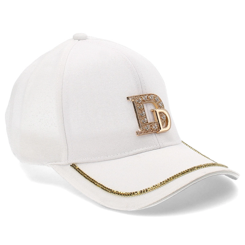 Biała Stylowa Czapka Z Daszkiem Damska Versoli