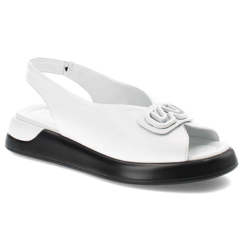 Białe Sandały Ravini Stylowe Obuwie Damskie