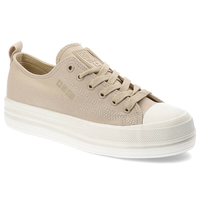 Beżowe Trampki Big Star Sportowe Obuwie Damskie