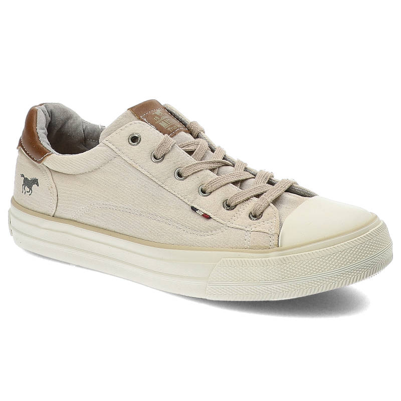 Beżowe Trampki Mustang Wygodne Obuwie Damskie