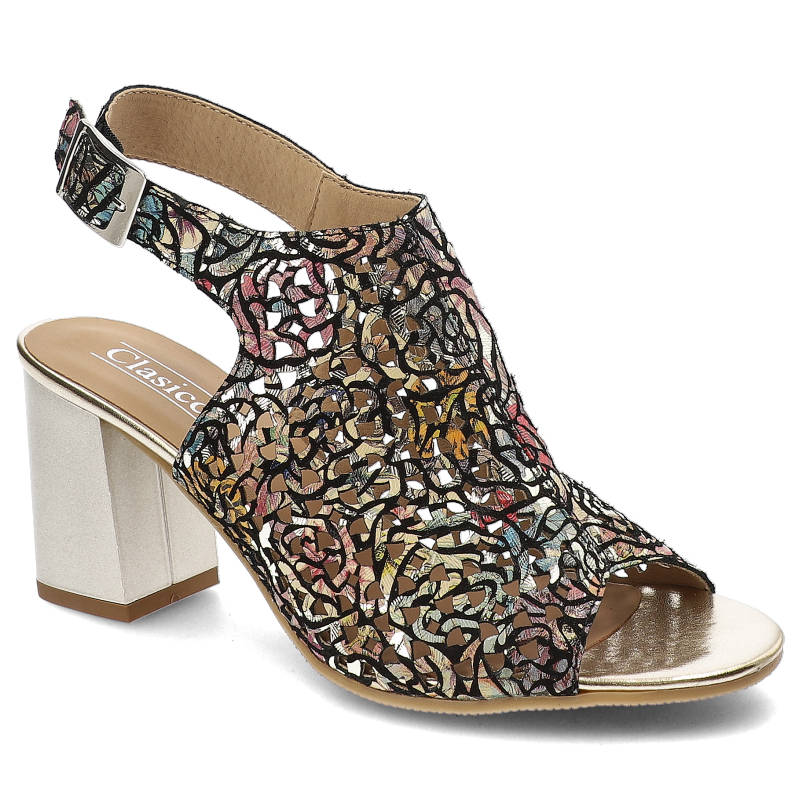 Kolorowe Sandały Clasicco Stylowe Obuwie Damskie