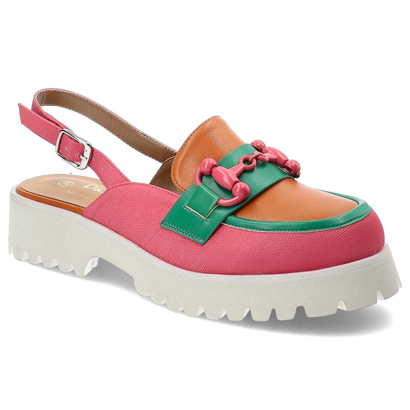 Pomarańczowe Sandały S. Barski Modne Obuwie Damskie