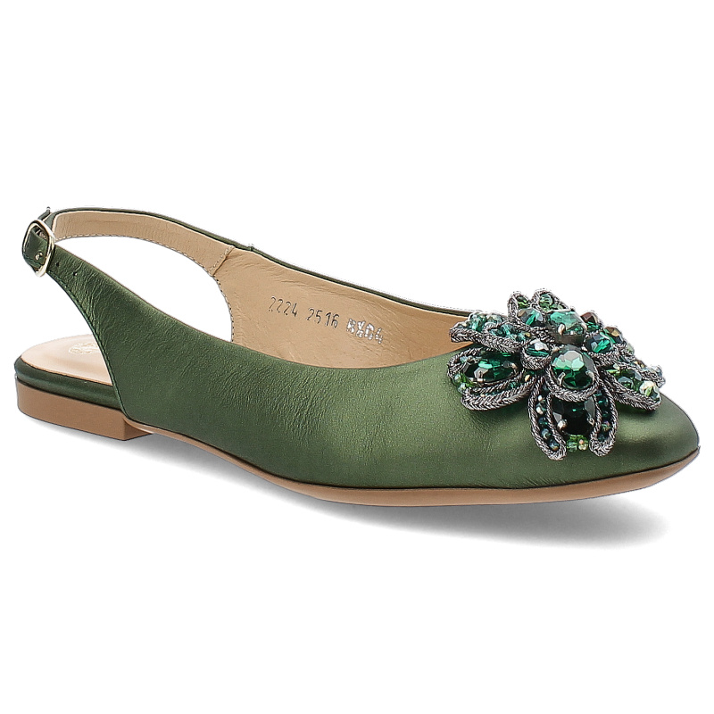 Zielone Sandały Armodo Eleganckie Obuwie Damskie