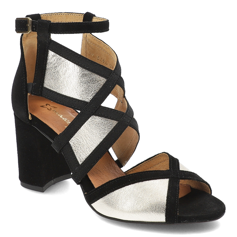 Złote Sandały Maciejka Eleganckie Obuwie Damskie