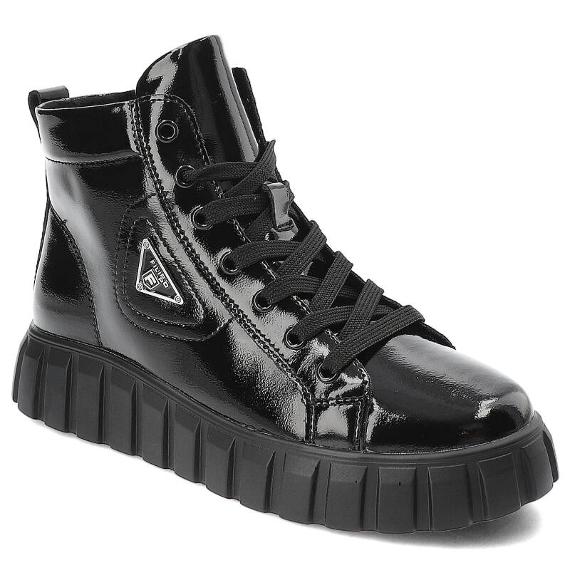 Czarne Sneakersy Filippo Wygodne Obuwie Damskie