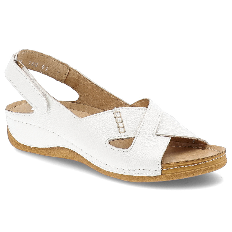 Białe Sandały Armodo Modne Obuwie Damskie