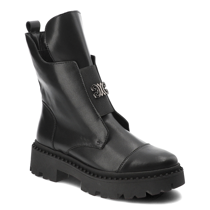 Czarne Botki Armodo Stylowe Workery Damskie