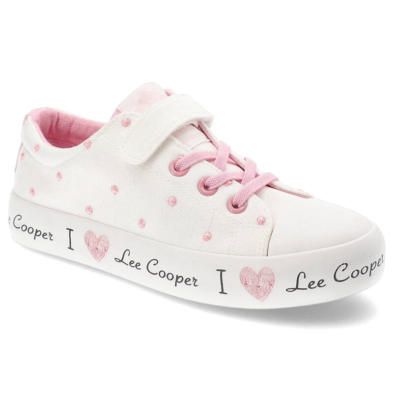 Białe Trampki Lee Cooper Modne Buty Dla Dziewczynki