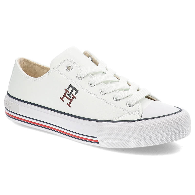 Białe Trampki Tommy Hilfiger Modne Buty Damskie