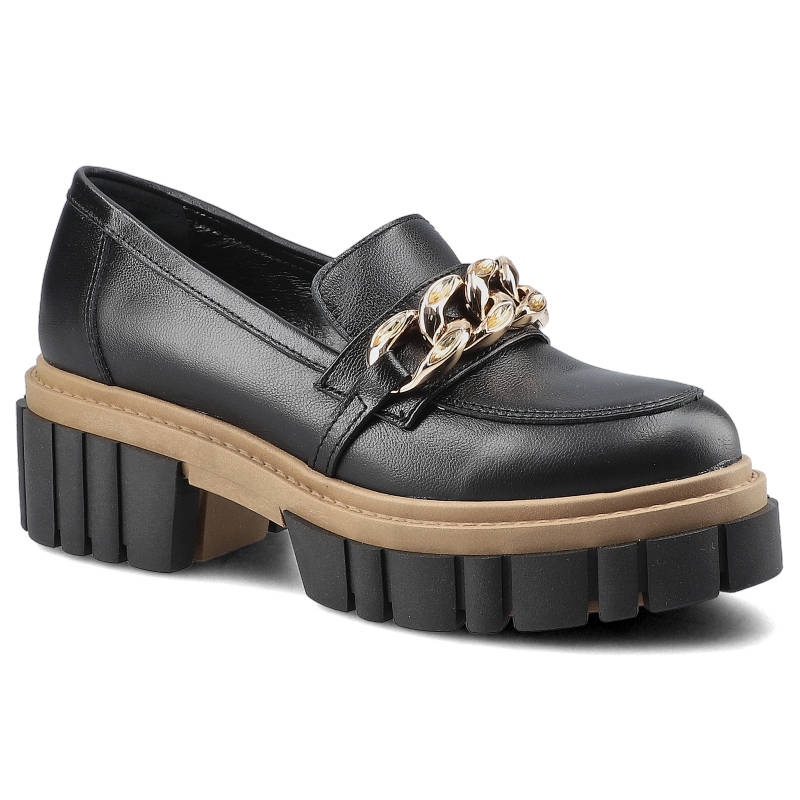 Czarne Półbuty Chebello Damskie Eleganckie Obuwie