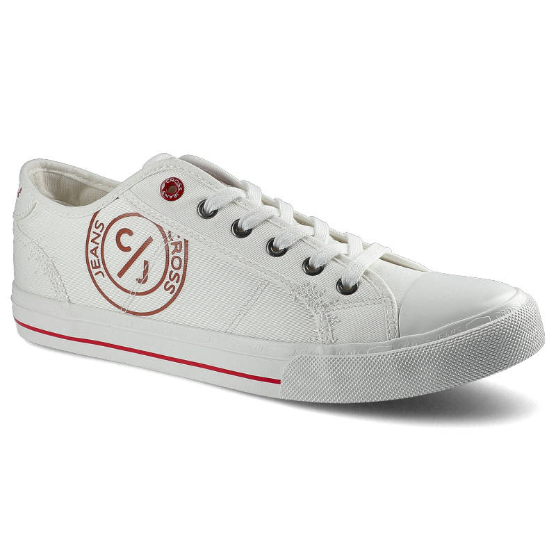 Trampki damskie Cross Jeans, sznurowany fason cholewka ze skóry ekologicznej niska cholewka przed kostkę gumowy nosek ochronny płaska elastyczna pode