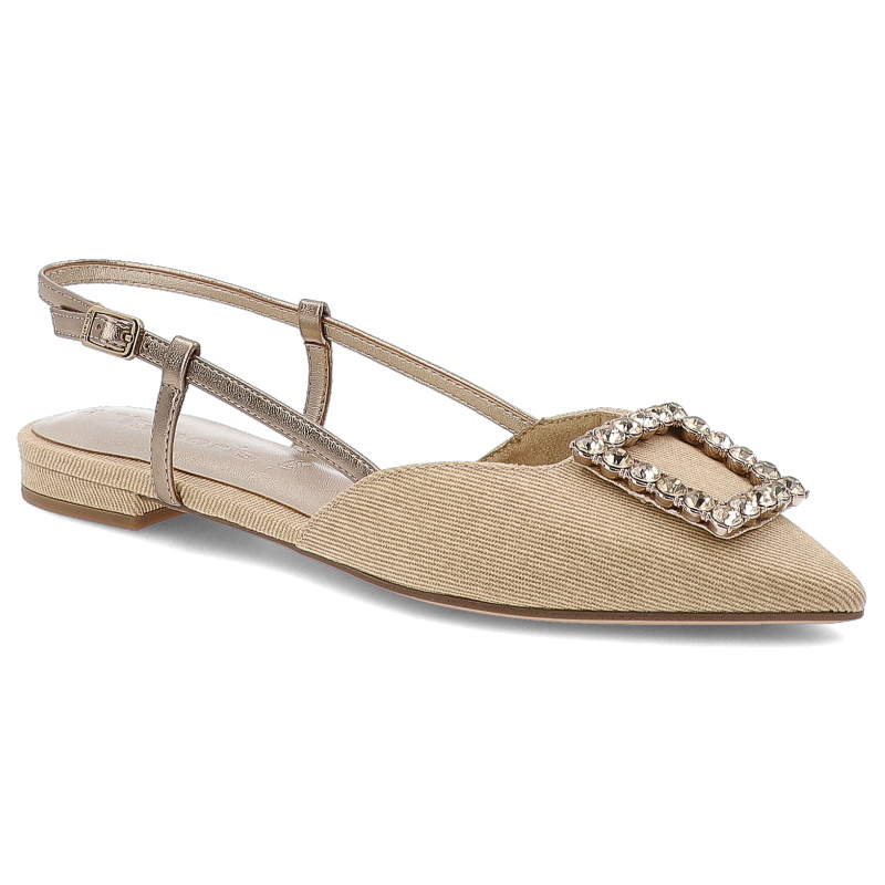 Beżowe Sandały Tamaris Eleganckie Obuwie Damskie