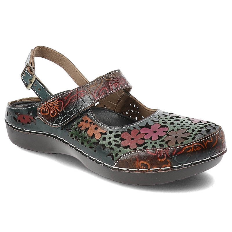 Czarne Sandały Laura Vita Modne Buty Damskie