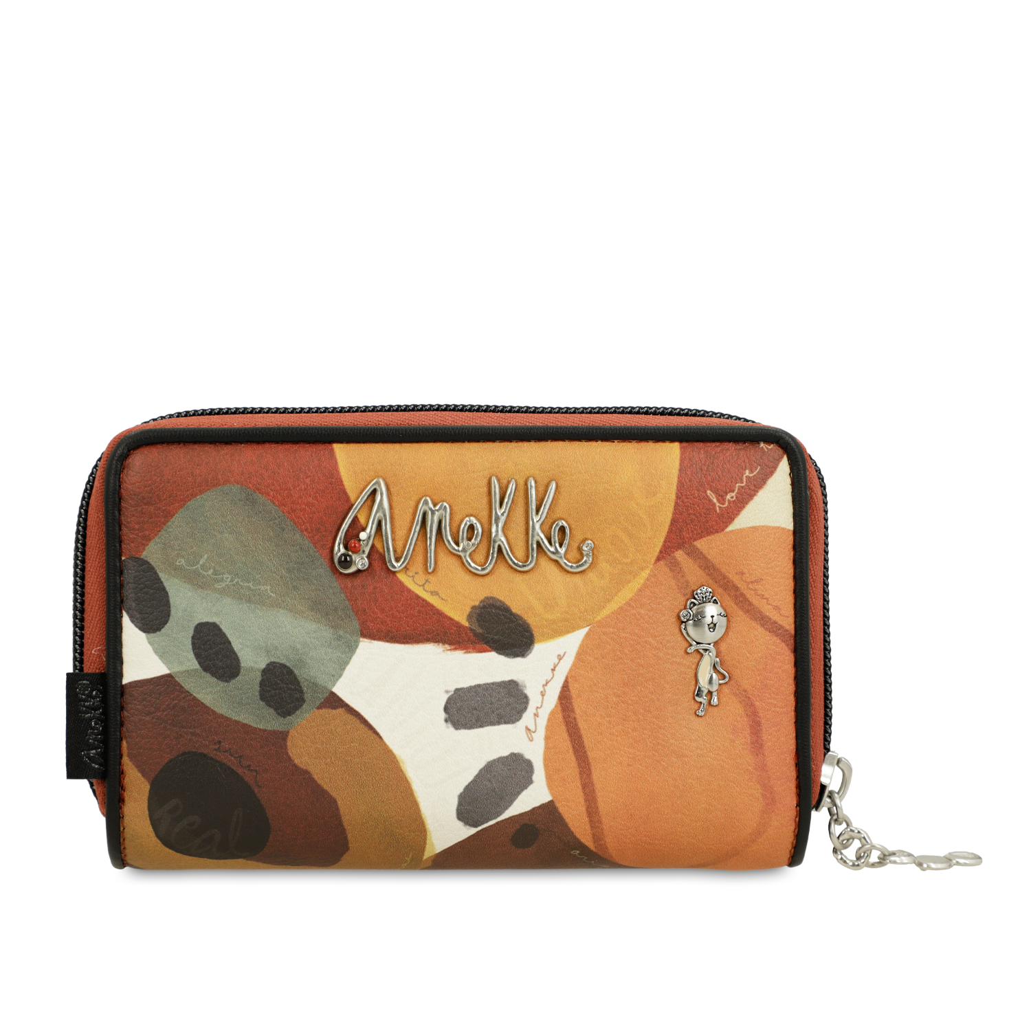 Pomarańczowy Elegancki Damski Portfel Anekke Seria Alma