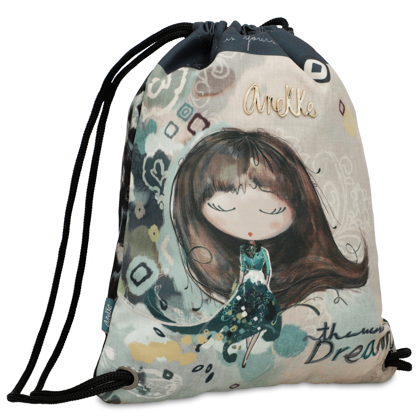 Worek damski Anekke, plecak we wzorki bogato zdobiony, kolorowy, 41484-001