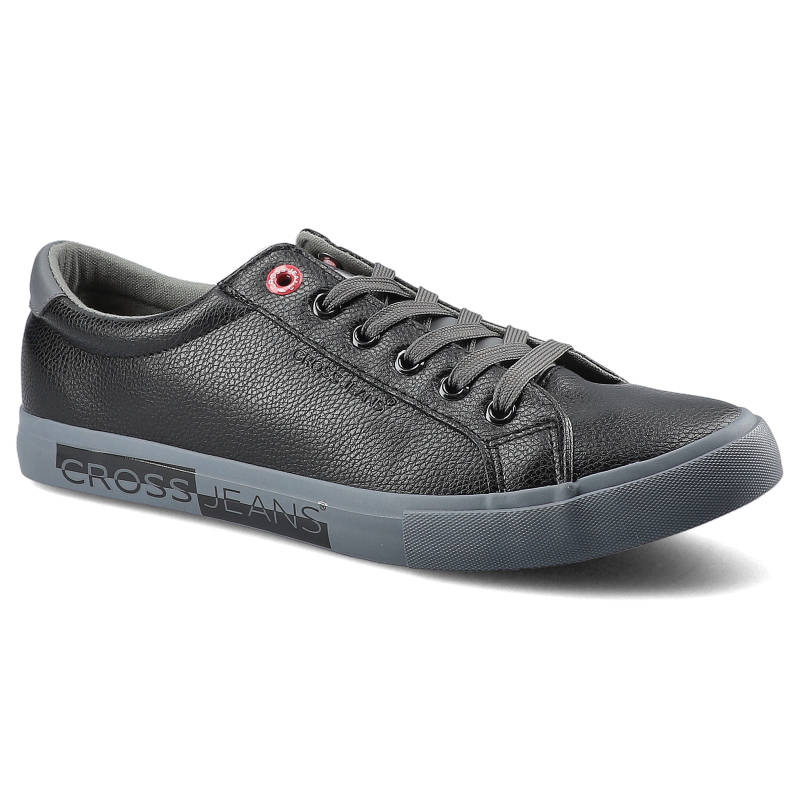 Trampki damskie Cross Jeans, sznurowany fason cholewka ze skóry ekologicznej niska cholewka przed kostkę gumowy nosek ochronny płaska elastyczna pode