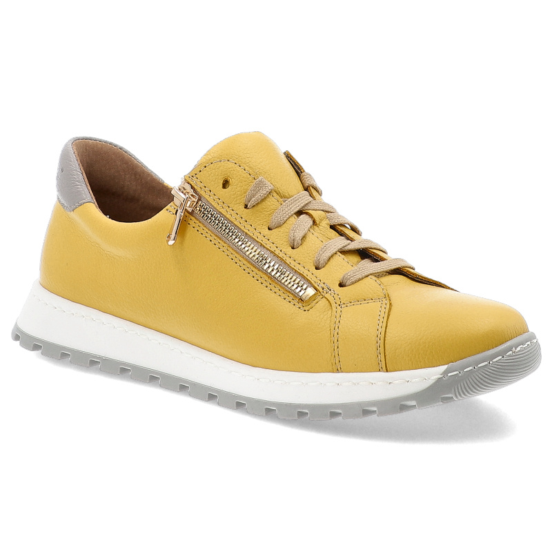 Żółte Sneakersy Wasak Modne Obuwie Damskie