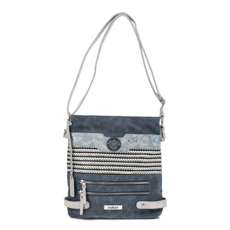 Granatowa Modna Torebka Damska Rieker