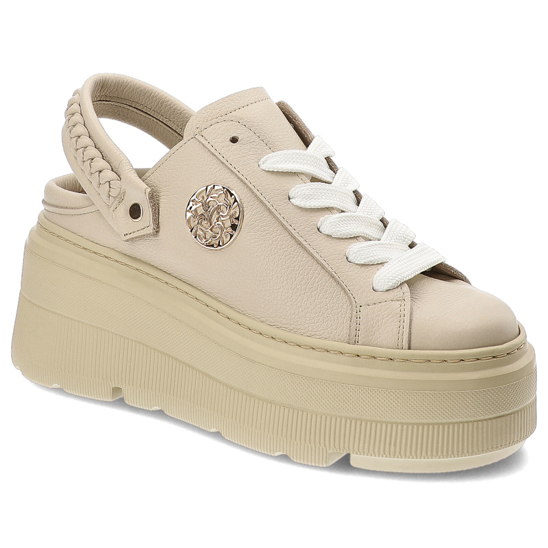 Beżowe Klapki Armodo Stylowe Obuwie Damskie