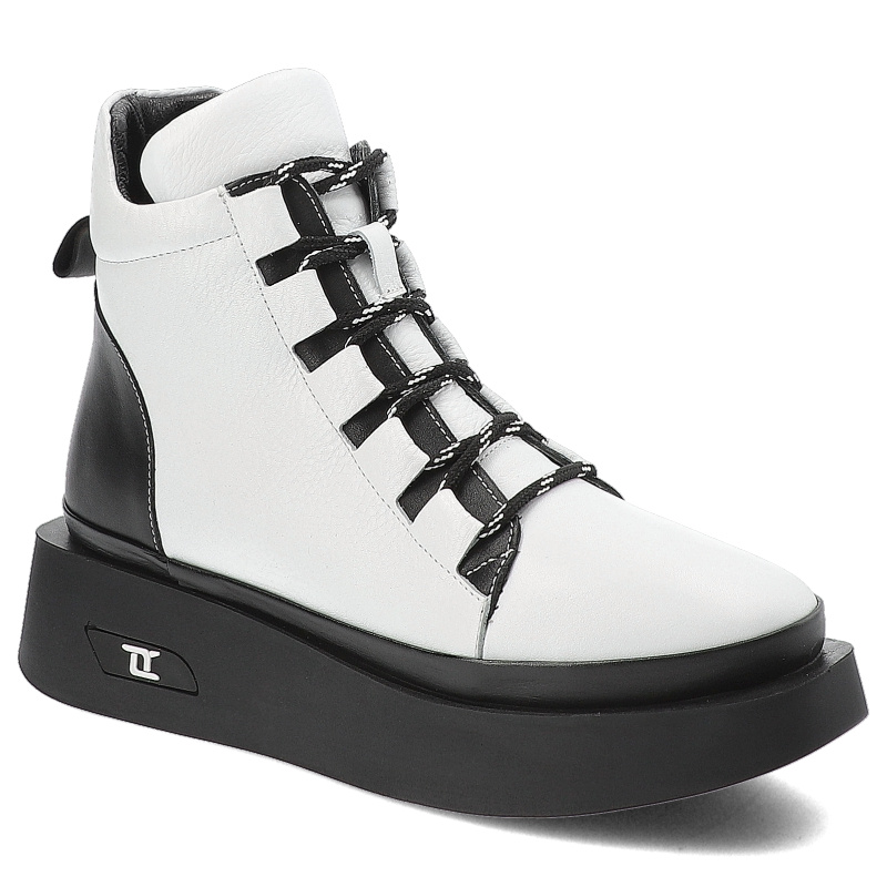 Białe Botki Artiker Modne Obuwie Damskie