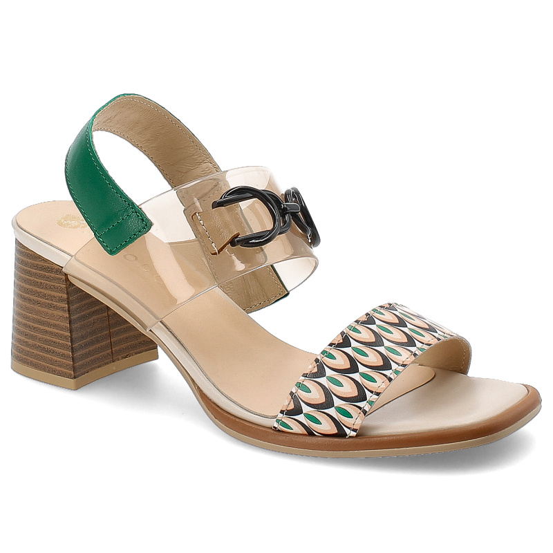 Beżowe Sandały Armodo Modne Obuwie Damskie