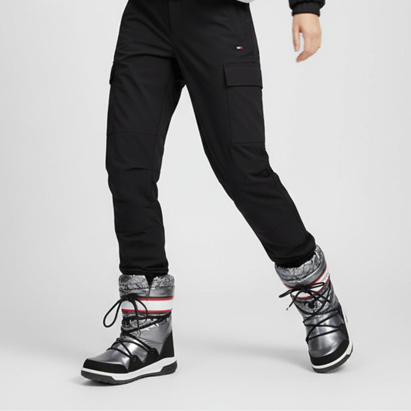 Srebrne Śniegowce Tommy Hilfiger Damskie Buty