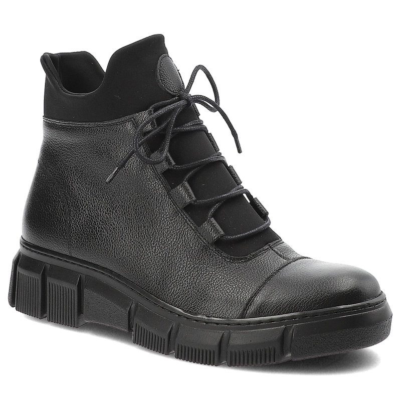 Czarne Botki Armodo Wygodne Obuwie Damskie