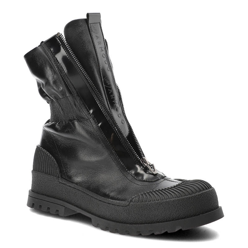 Czarne Botki Armodo Modne Obuwie Damskie