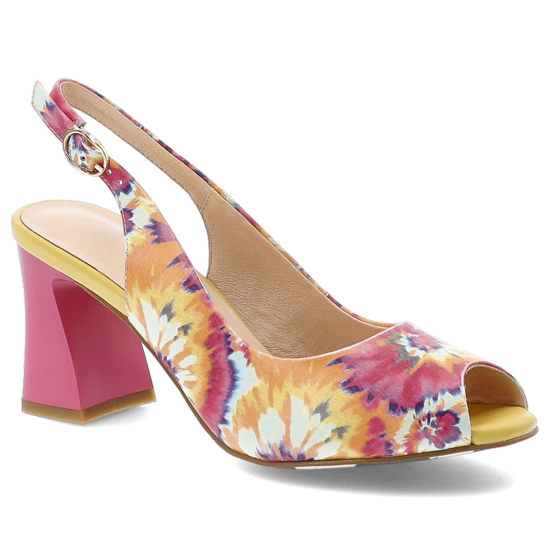 Żółte Sandały S.Barski Eleganckie Obuwie Damskie