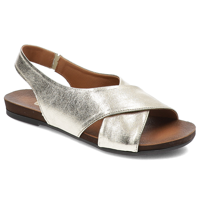 Złote Sandały Armodo Modne Obuwie Damskie