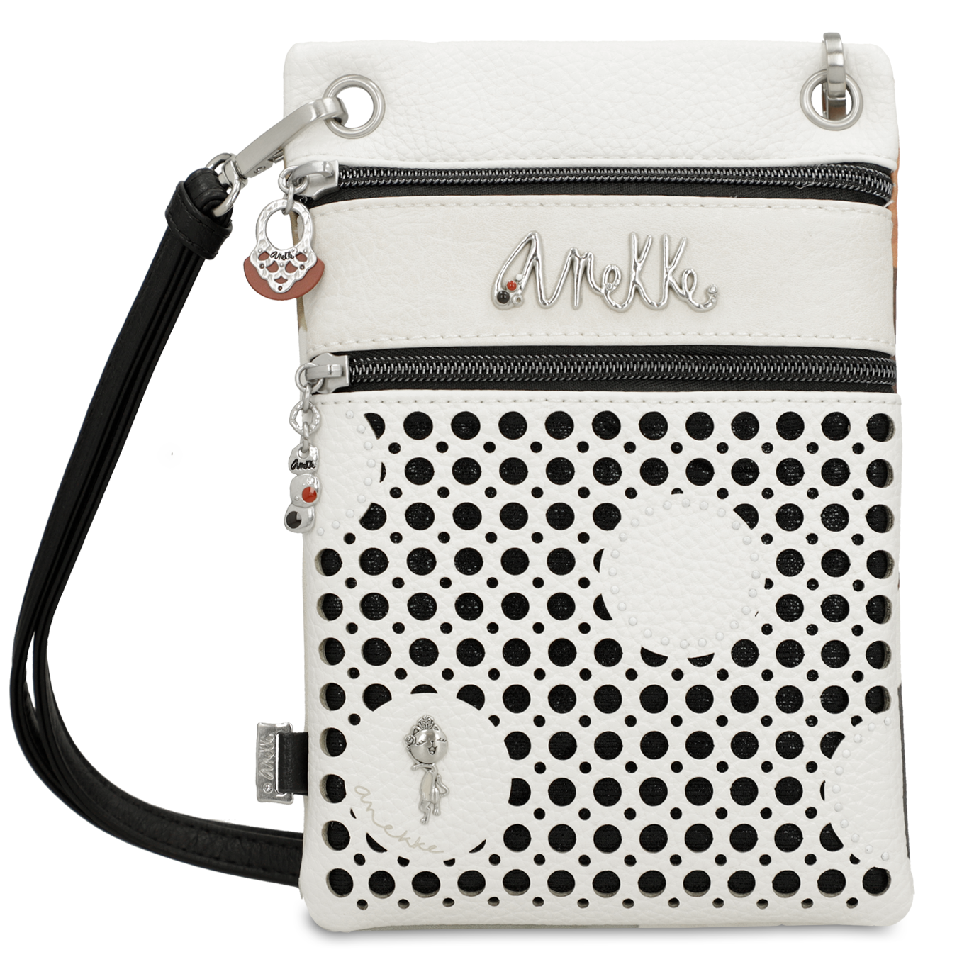 Biała Stylowa Damska Torebka Na Telefon Anekke Seria Alma