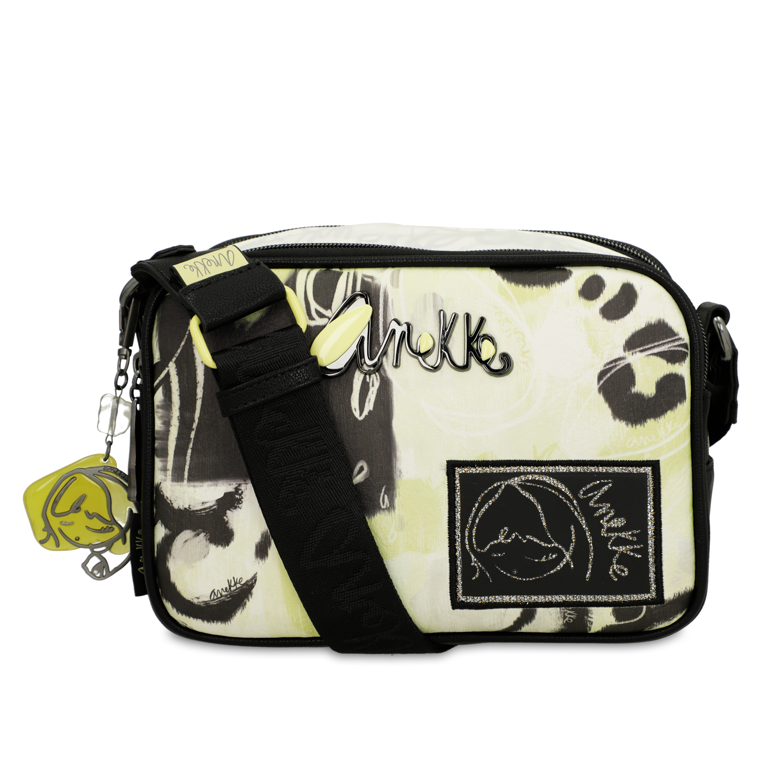 Limonkowa Torebka Anekke Stylowa Listonoszka Damska