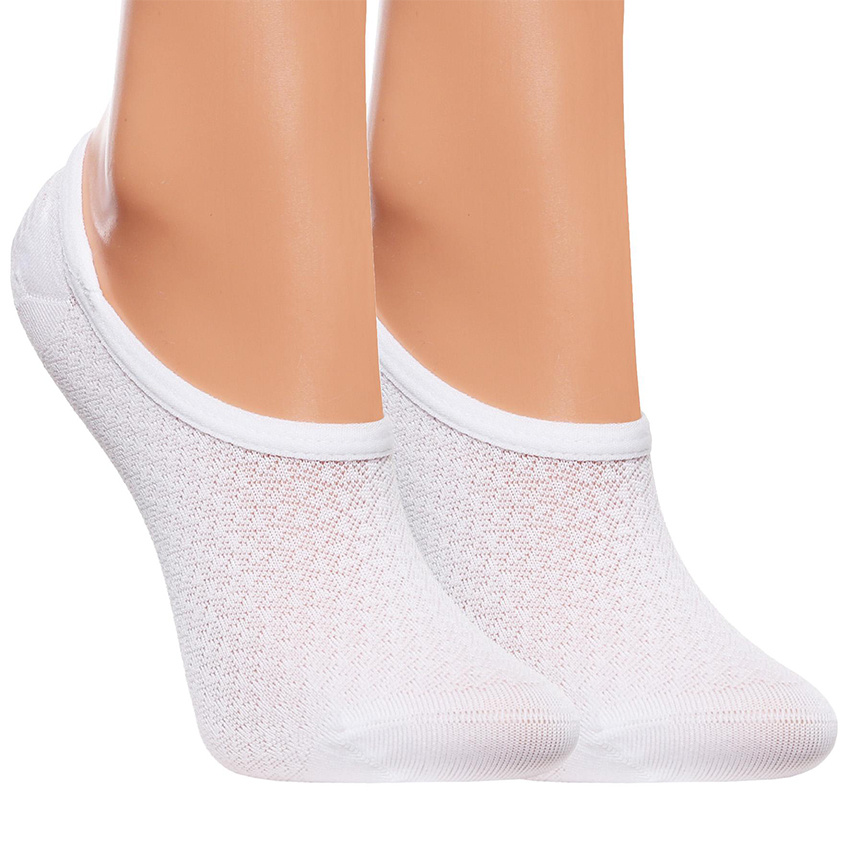 Białe Niskie Stopki Damskie Moraj 3 Pary