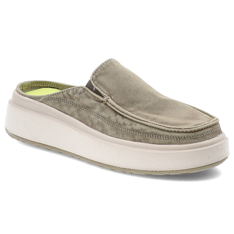 Zielone Klapki Jeep Wsuwane Obuwie Damskie