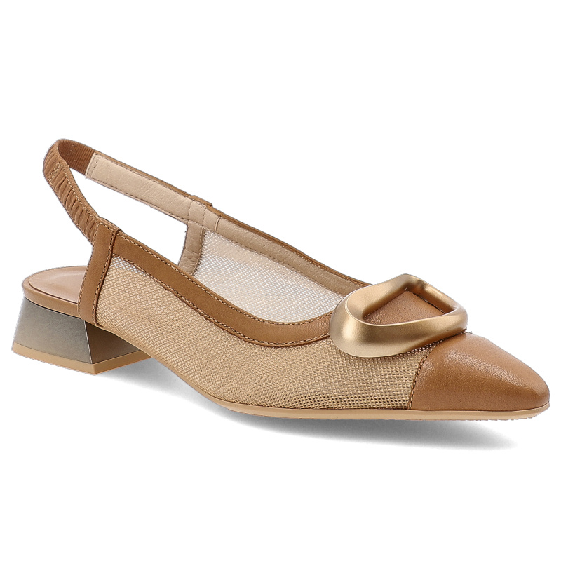 Brązowe Sandały Hispanitas Eleganckie Obuwie Damskie