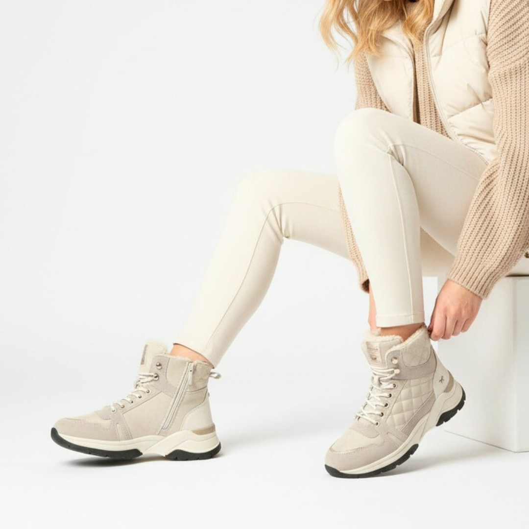 Białe Śniegowce Mustang Damskie Buty