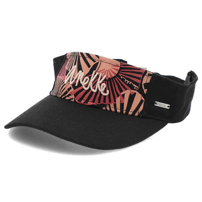 Czarna Oryginalna Damska Opaska Z Daszkiem Anekke