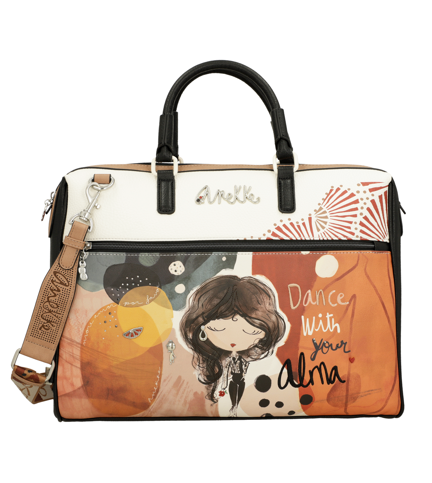 Pomarańczowa Torba Na Laptopa Anekke Stylowa Aktówka Damska