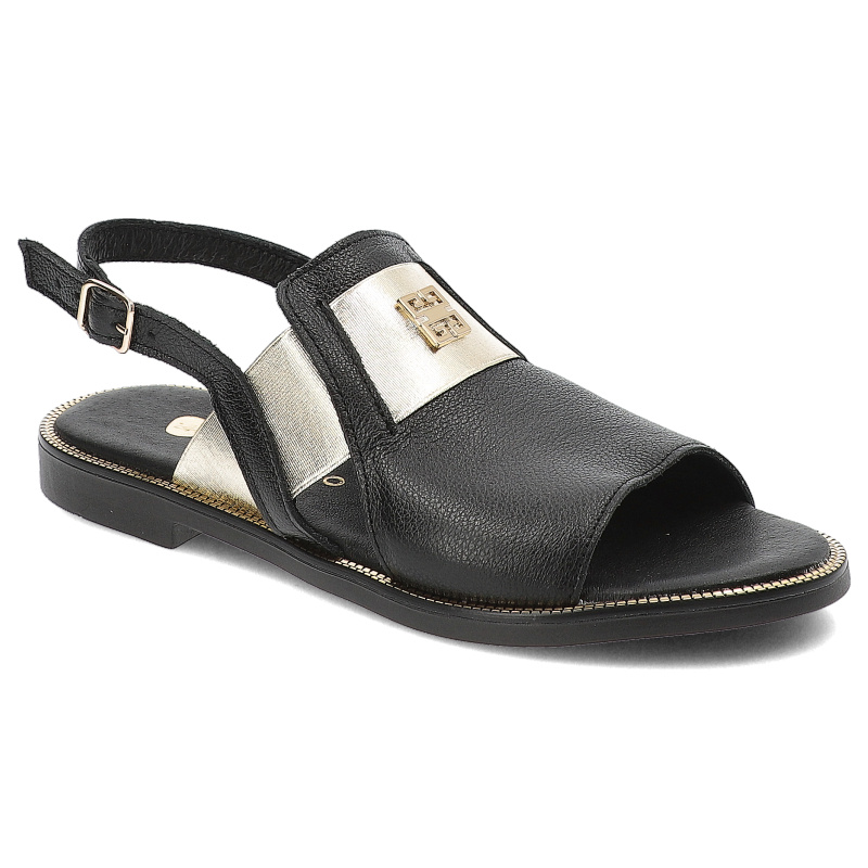 Czarne Sandały Armodo Wygodne Obuwie Damskie