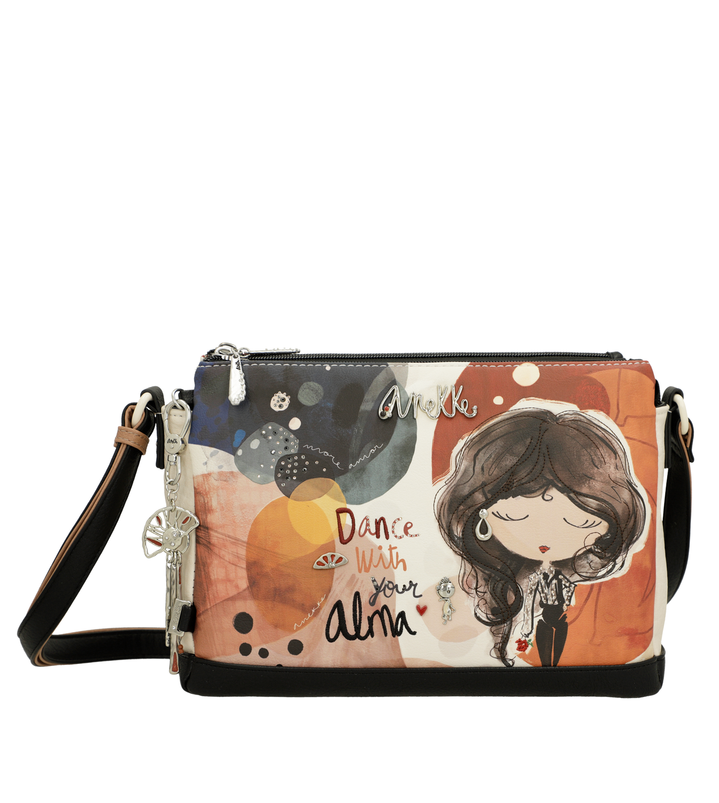 Pomarańczowa Oryginalna Listonoszka Damska Anekke Seria Alma