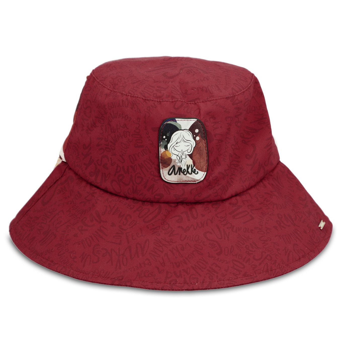 Bordowy Stylowy Kapelusz Damski Anekke