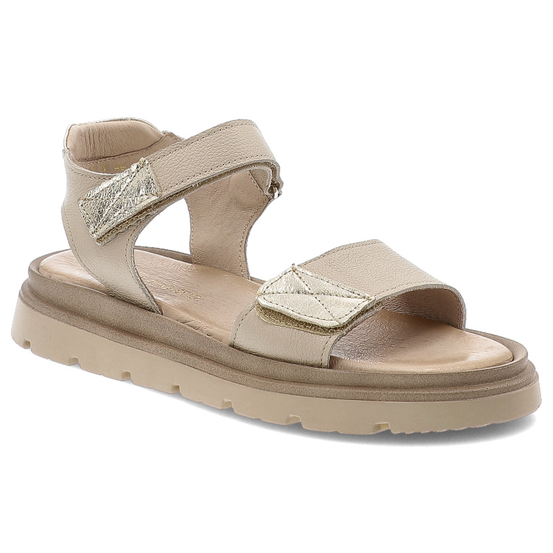 Beżowe Sandały Armodo Modne Obuwie Damskie