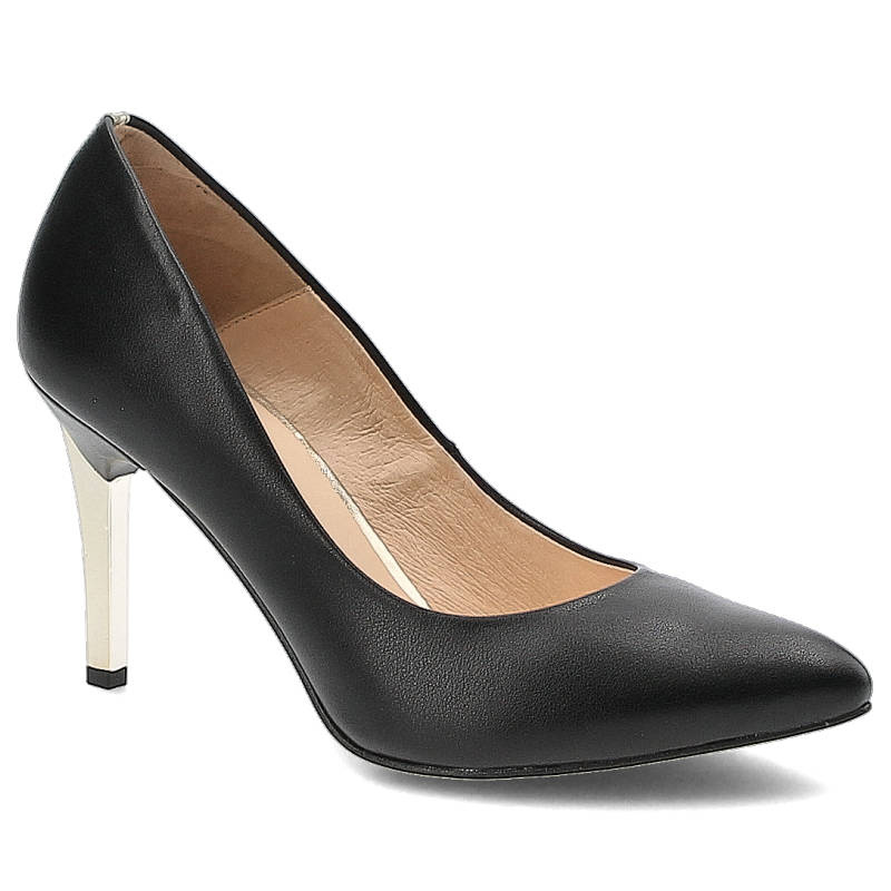 Czółenka damskie Damiss, czółenka na obcasie wykonane ze skóry licowej z gładkim wykończeniem szpiczastym noskiem i smukłym obcasem typu szpilka, cza