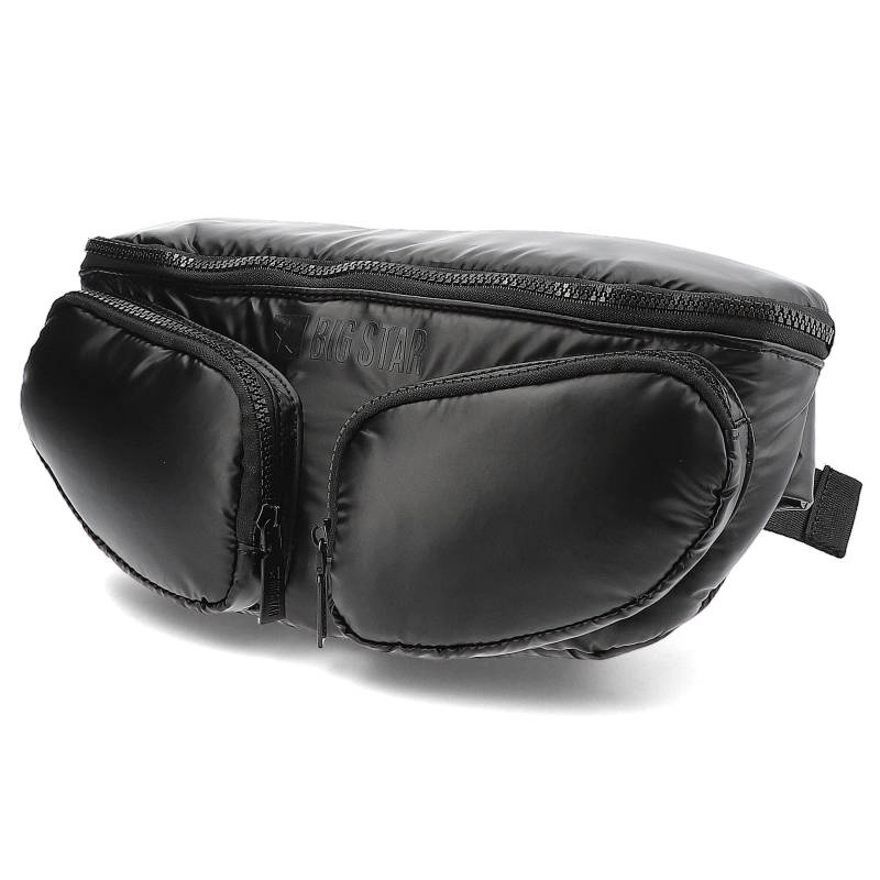 Nerka damska Big Star, zapięcie na suwak pikowany styl kompaktowy rozmiar, czarna, KK574099