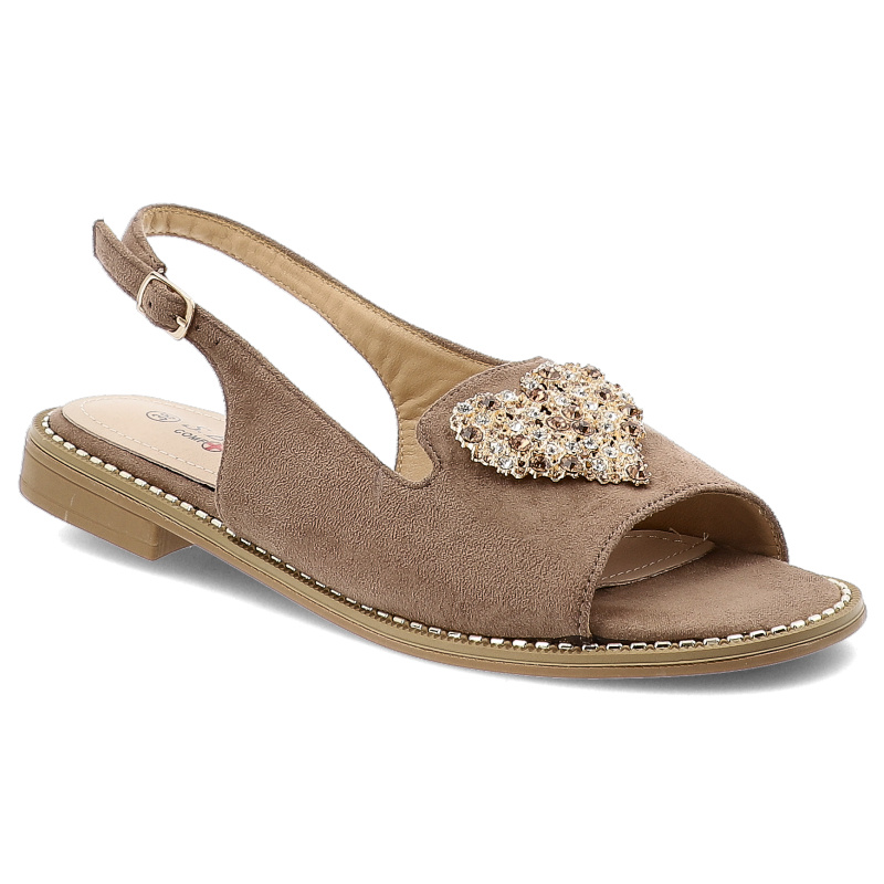 Brązowe Sandały S.Barski Eleganckie Obuwie Damskie