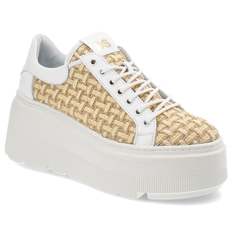 Białe Sneakersy Damiss Modne Obuwie Damskie