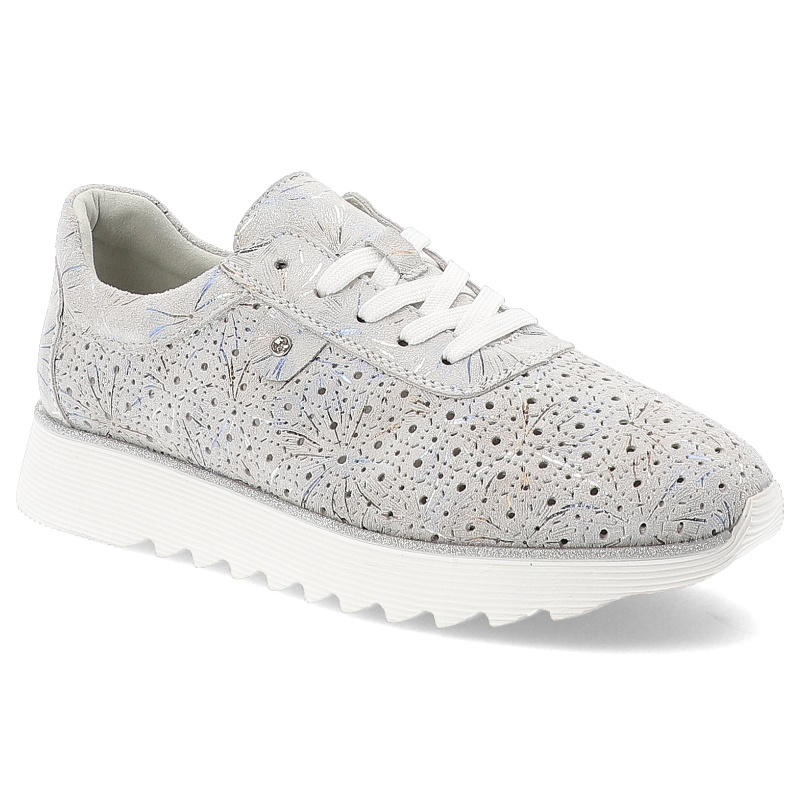 Srebrne Sneakersy S.Barski Modne Obuwie Damskie