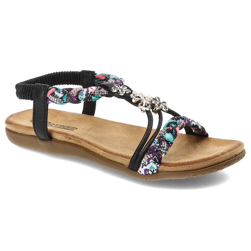 Czarne Sandały Artiker Modne Obuwie Damskie