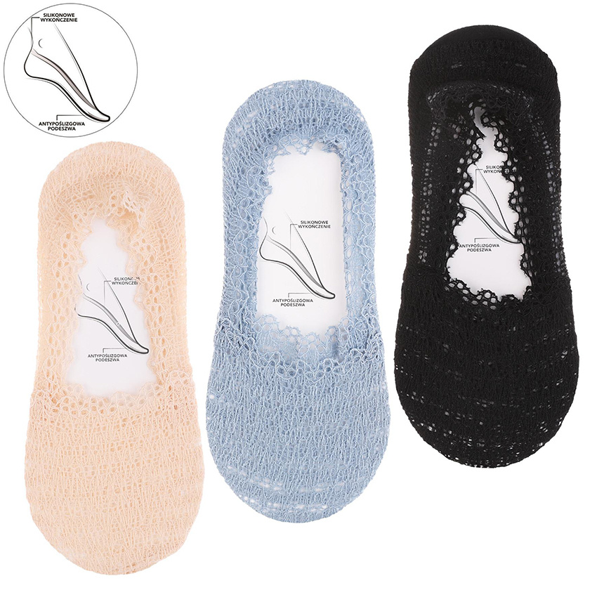 Baleriny Damskie Moraj Mix Kolor 3 Pary