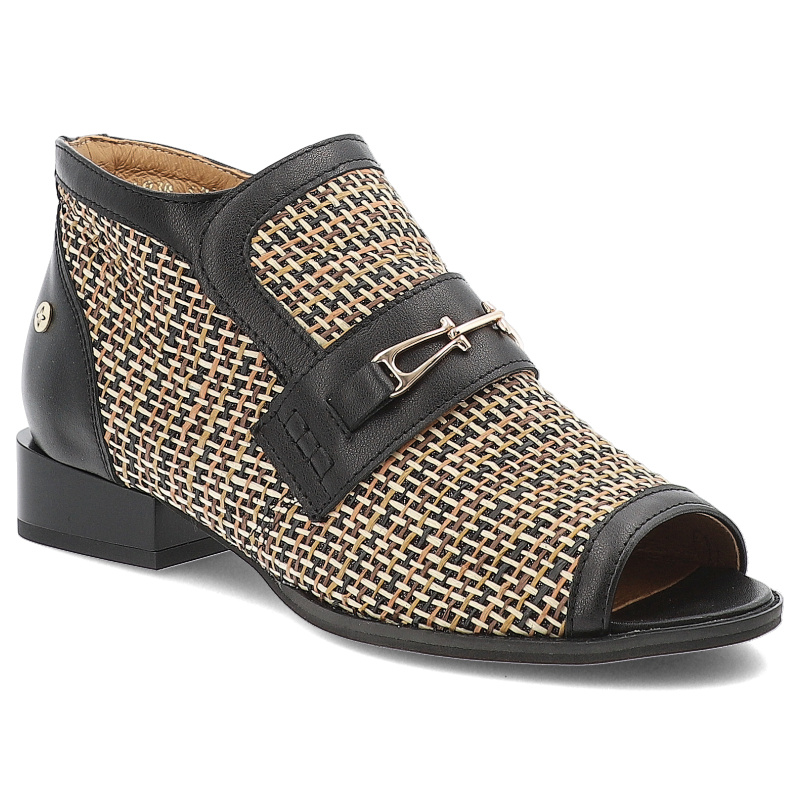 Beżowe Botki Maciejka Eleganckie Obuwie Damskie